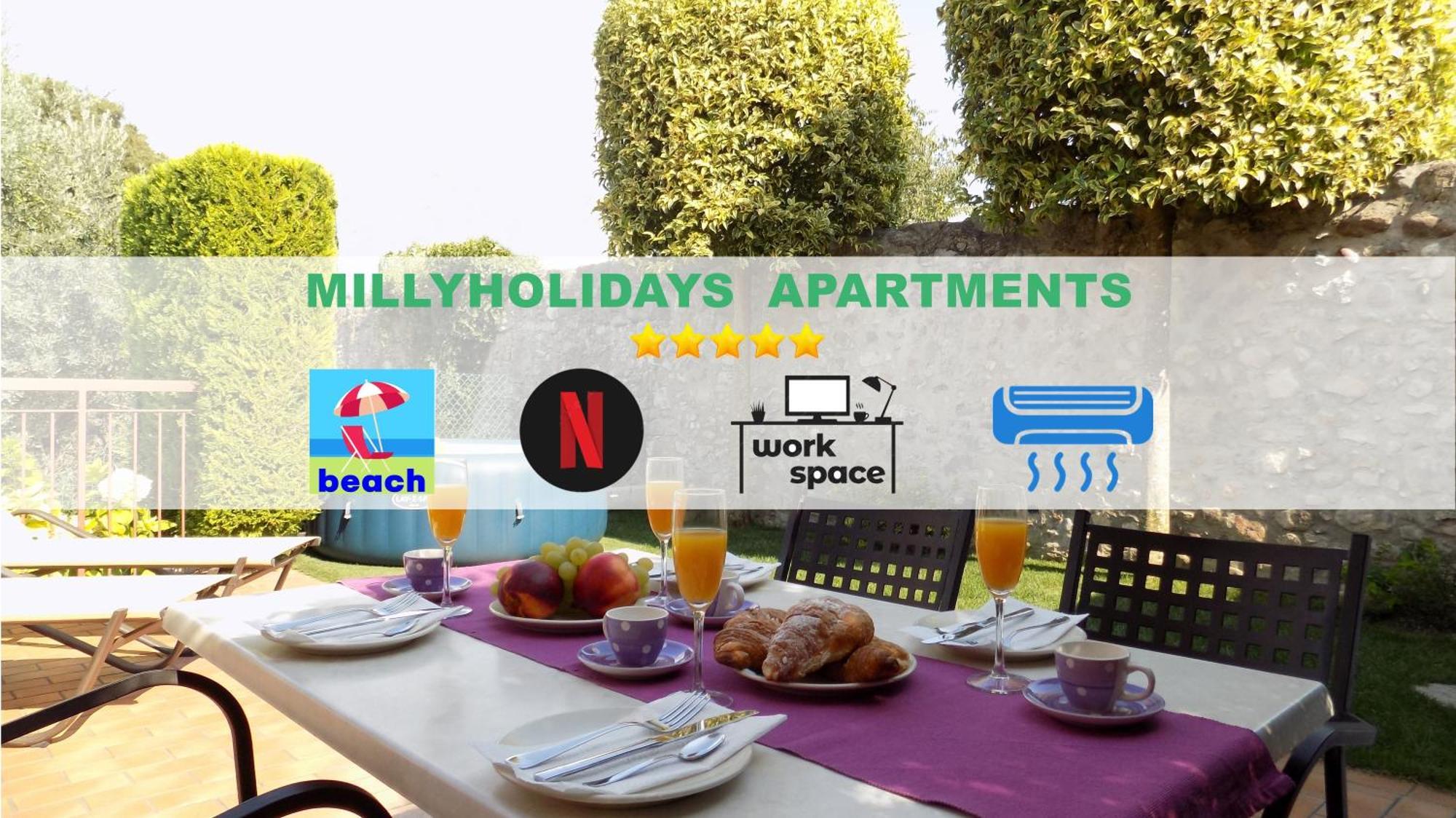 Millyholidays - Apartment Lilla - Center - Nearby Beach - Private Garden - Spa Pool Бардолино Экстерьер фото